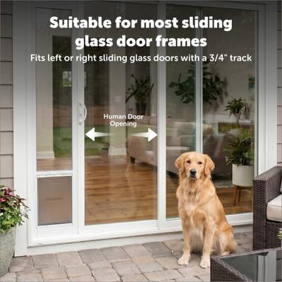 Show full view: PetSafe 96-in Sliding Glass Pet Door, Medium slide 7 of 11