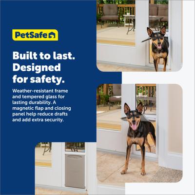 Show full view: PetSafe 96-in Sliding Glass Pet Door, Medium slide 5 of 11