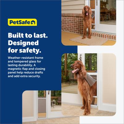 Show full view: PetSafe 96-in Sliding Glass Pet Door, Large, Tall slide 5 of 11