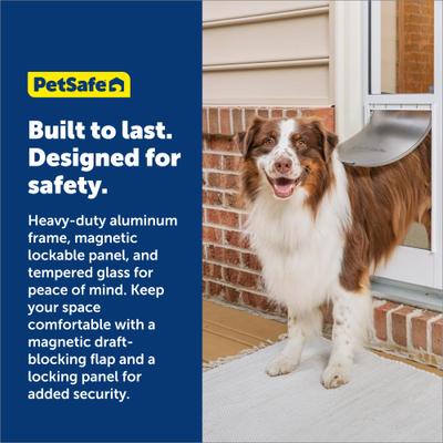 Show full view: PetSafe Sliding Glass Pet Door, 2-Piece, Large slide 5 of 11