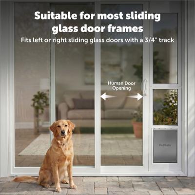Show full view: PetSafe Sliding Glass Pet Door, 2-Piece, Large slide 7 of 11