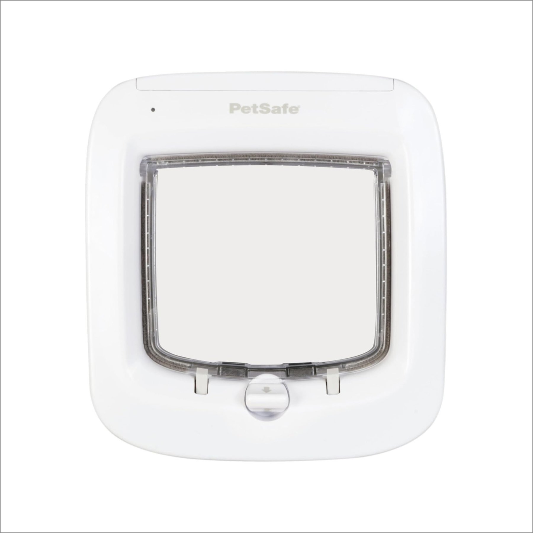 PetSafe 4-Way Locking Microchip Entry Cat Door, White