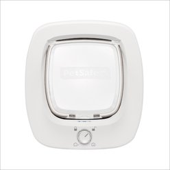 PetSafe 4-Way Locking Plastic Big Cat Door, White