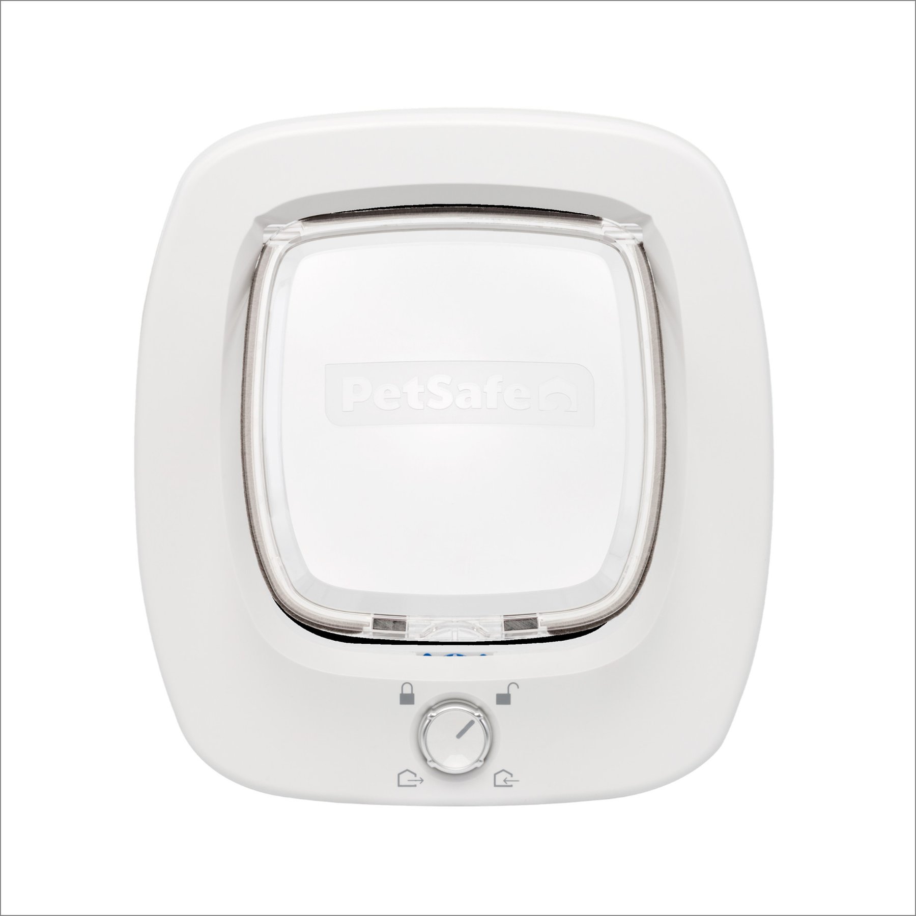 PetSafe 4-Way Locking Plastic Big Cat Door, White