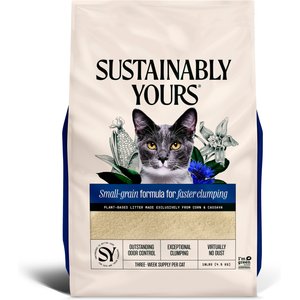 Sustainably Yours Small Grains Cat Litter, 10-lb bag