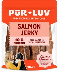 Pur Luv High Protein Salmon Jerky Dog Treats, 16-oz bag