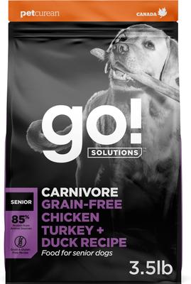 GO! SOLUTIONS Carnivore Grain-Free Chicken, Turkey + Duck Senior