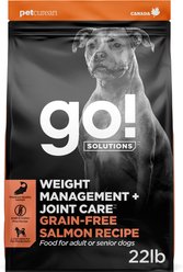 Go! Solutions Weight Management + Joint Care Adult Grain-Free Salmon Recipe Dry Dog Food, 22-lb bag