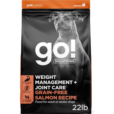 Go! Solutions Go! Solutions Weight Management + Joint Care Adult Grain-Free Salmon Recipe Dry Dog Food, 22-lb bag