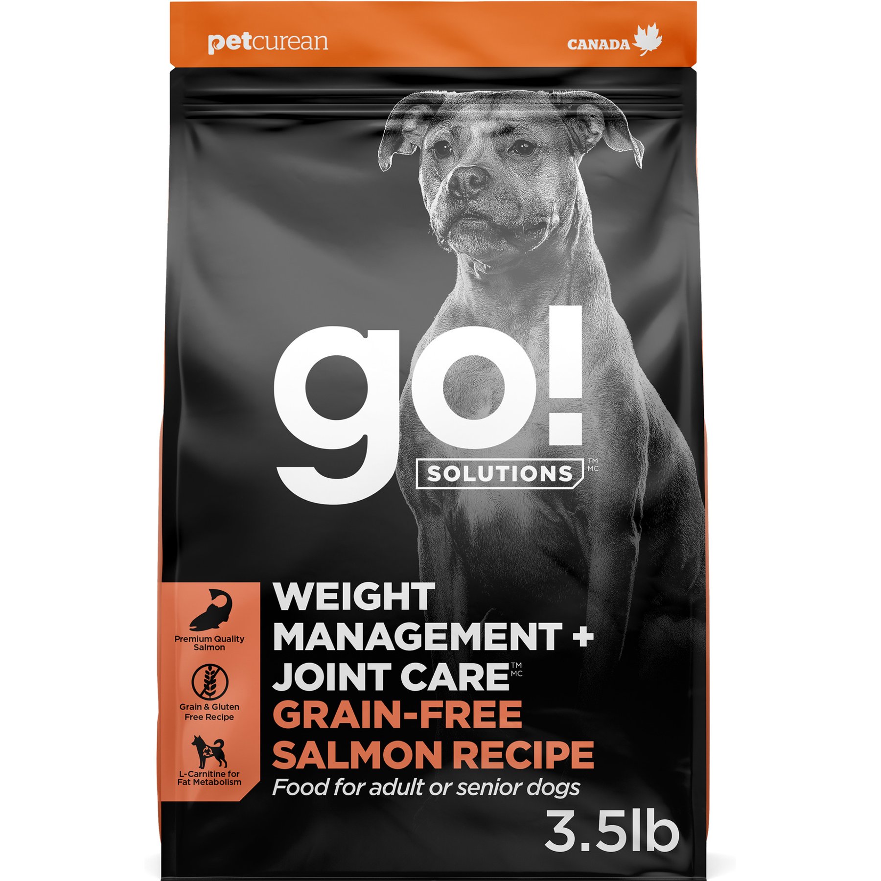 Go! Solutions Weight Management + Joint Care Adult Grain-Free Salmon Recipe Dry Dog Food, 3.5-lb bag
