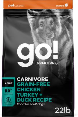 GO! SOLUTIONS Carnivore Grain-Free Chicken, Turkey + Duck Adult