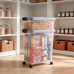 BlueAcorn Airtight Pet Food Storage Container, Clear, 55-lbs slide 2 of 9