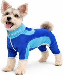 Pet Life Active Warm-Pup Dog Hoodie, Dark Blue / Light Blue, X-Large