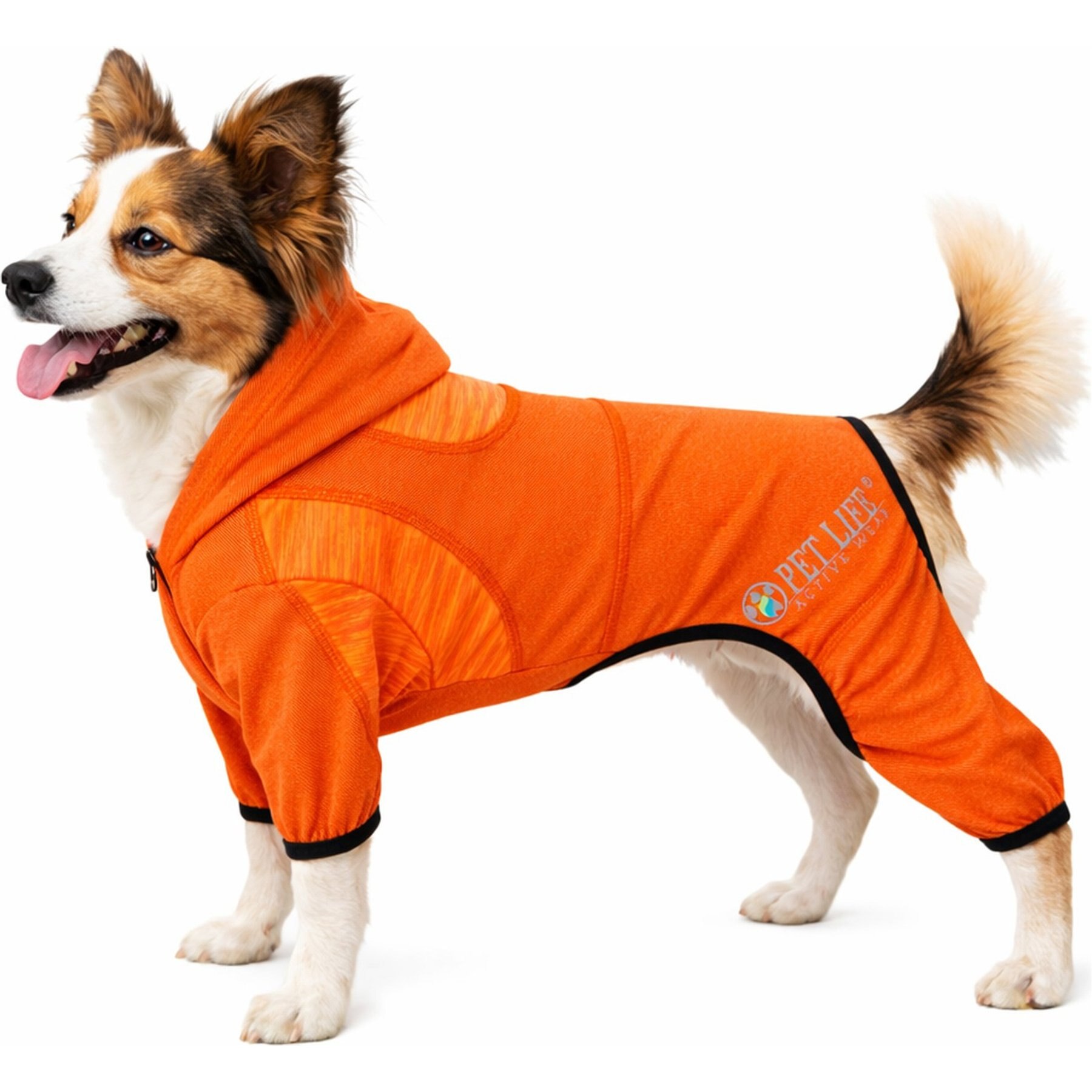 Pet Life Active Pawsterity Dog Hoodie, Orange, X-Small