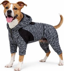 Pet Life Active Downward Dog Hoodie, Black, Small