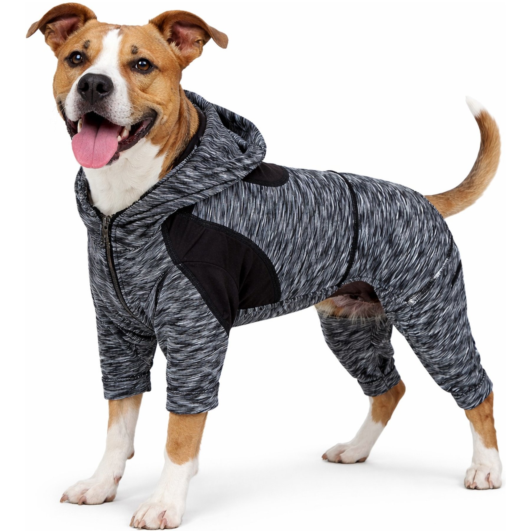 Pet Life Active Downward Dog Hoodie, Black, X-Large