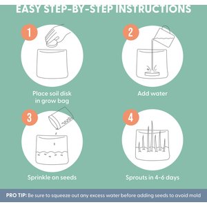 The Cat Ladies Organic Pet Grass Grow Kit, 3 count