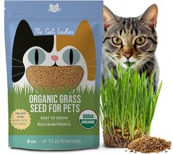 The Cat Ladies Organic Pet Grass Seed, 8-oz bag slide 1 of 8