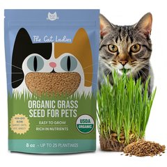 The Cat Ladies Organic Pet Grass Seed, 8-oz bag