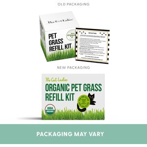 The Cat Ladies Organic Pet Grass Refill Kit