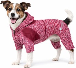 Pet Life Full Body Warm Up Active Dog Hoodie, Burgundy, Small