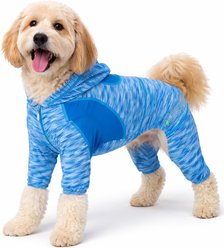 Pet Life Full Body Warm Up Active Dog Hoodie, Blue, X-Large slide 1 of 9