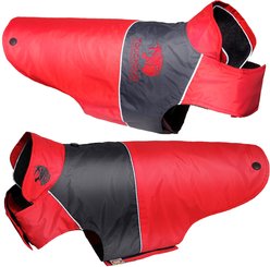Touchdog Lightening 2-in-1 Convertible Dog Jacket, Red, Small slide 2 of 8