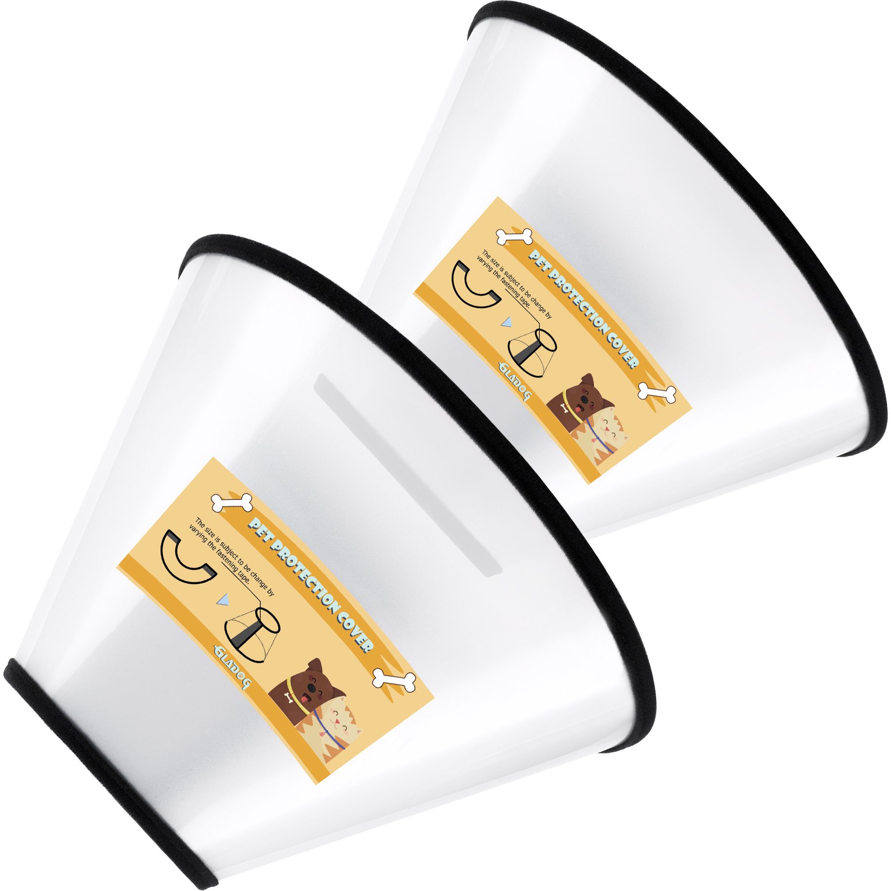GLADOG Soft Dog Recovery Cone Collar, X-Large, 2 count