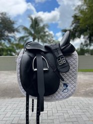 DziaSport No Rub Stirrup Leather, Black, 54-in
