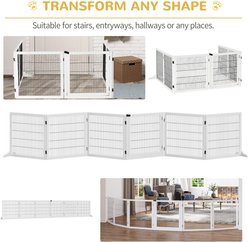 Bencmate 170-in Folding Wooden Dog Gate, White slide 2 of 8