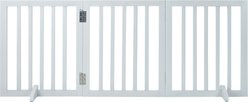 Bencmate 3 Panel Freestanding Foldable Dog Gate, White