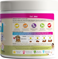 Makondo Pets Vitamins & Minerals, Reproduction & Nursing, Immune Support, Digestive Health & Urinary Tract Health Chicken Flavored Soft Chew Supplement for Dogs, 120 count slide 2 of 9