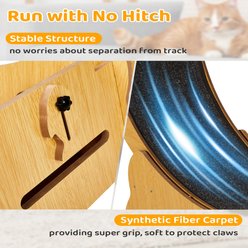 Bencmate Safety Lock Exercise Wheel Cat Toy, Beige, 39.4 x 14.4 x 41.7-in slide 2 of 8