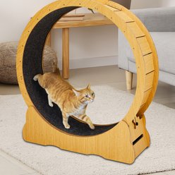 Bencmate Safety Lock Exercise Wheel Cat Toy, Beige, 39.4 x 14.4 x 41.7-in slide 1 of 8