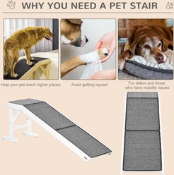 Bencmate Non Slip Carpet & Top Platform Dog Ramp, White slide 2 of 7