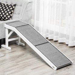 Bencmate Non Slip Carpet & Top Platform Dog Ramp, White slide 1 of 7
