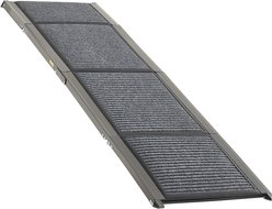 Bencmate Folding Non-Slip Felt Rug Surface Portable Dog Ramp, Black, 63 x 17-in slide 2 of 9