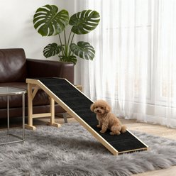 Bencmate Wooden Anti Slip Carpet Platform Dog & Cat Ramp