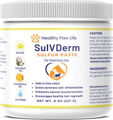Healthy Paw Life SulVDerm Advanced Sulfur Paste Wound Care for Dogs, 8-oz jar