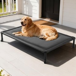 Veehoo Chewproof Padded Cooling Elevated Cot Dog Bed, Grey, XX-Large slide 2 of 7