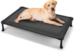 Veehoo Chewproof Padded Cooling Elevated Cot Dog Bed, Grey, X-Large