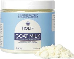 HOLI Single-Ingredient Topper Digestive Health Goat Milk Flavored Powder Milk Supplement for Dogs & Cats, 7.5-oz can, 7.5-oz can