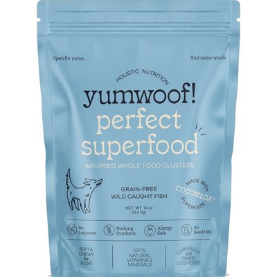 Yumwoof Natural Pet Food Yumwoof Natural Pet Food Perfect Superfood Wild Caught Fish Dehydrated Dog Food, 14-oz bag