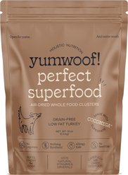 Yumwoof Natural Pet Food Perfect Superfood Low Fat Turkey Dehydrated Dog Food, 14-oz bag