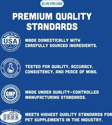 Zen Frenz Zen Drops 500MG Premium Broad Spectrum Hemp Extract Calming Liquid Supplement for Pets, 1-fl oz bottle slide 2 of 7