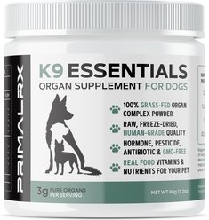 PrimalRx K9 Essentials Organ Supplement for Dogs, 90-gm jar
