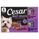 Cesar Classic Loaf in Sauce Variety Pack Adult Filet Mignon & Grilled Chicken Wet Dog Food Trays, 3.5-oz, 6 count