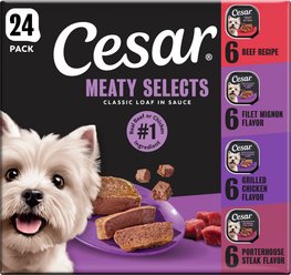 Cesar Classic Loaf in Sauce Beef Recipe, Filet Mignon, Grilled Chicken & Porterhouse Steak Flavors Va...