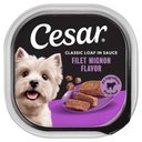 Cesar Classic Loaf in Sauce Filet Mignon Flavor Grain-Free Small Breed Adult Wet Dog Food Trays, 3.5-oz, case of 24