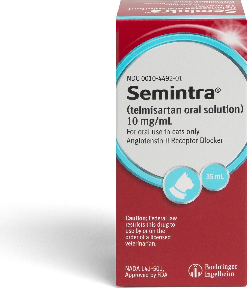 SEMINTRA (telmisartan) Oral Solution for Cats, 10 mg/mL, 35-mL - Easy ...